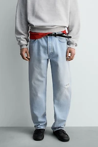 JEANS STRAIGHT FIT DÉCHIRURES