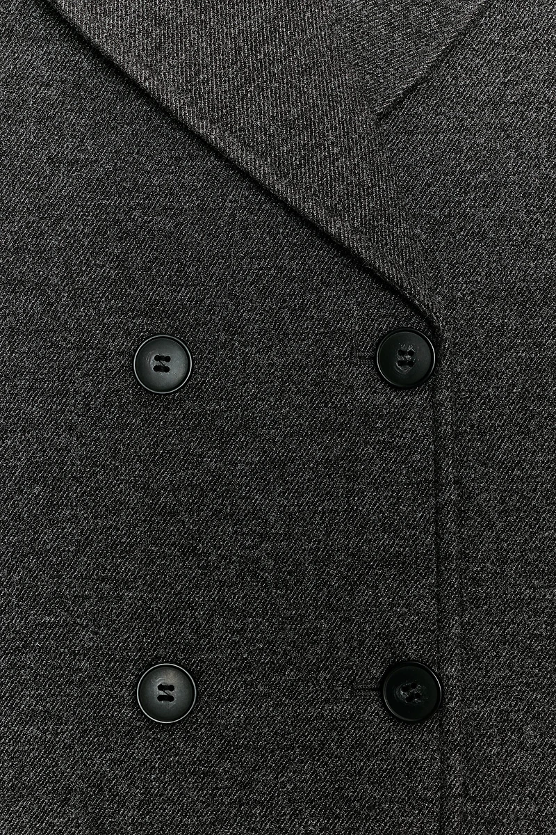 SOFT DOUBLE-BREASTED SHORT COAT