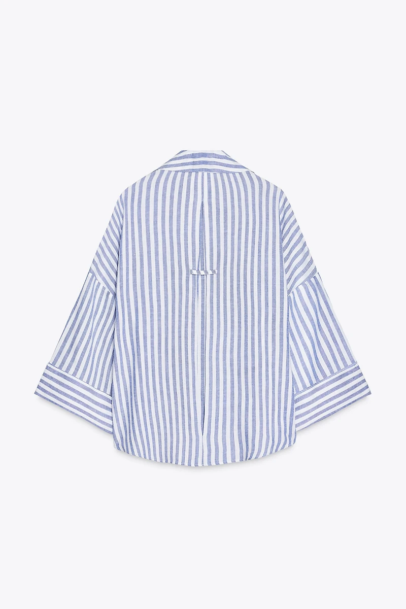 WIDE SLEEVE LINEN SHIRT