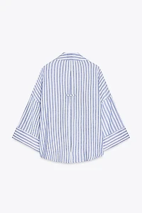 WIDE SLEEVE LINEN SHIRT