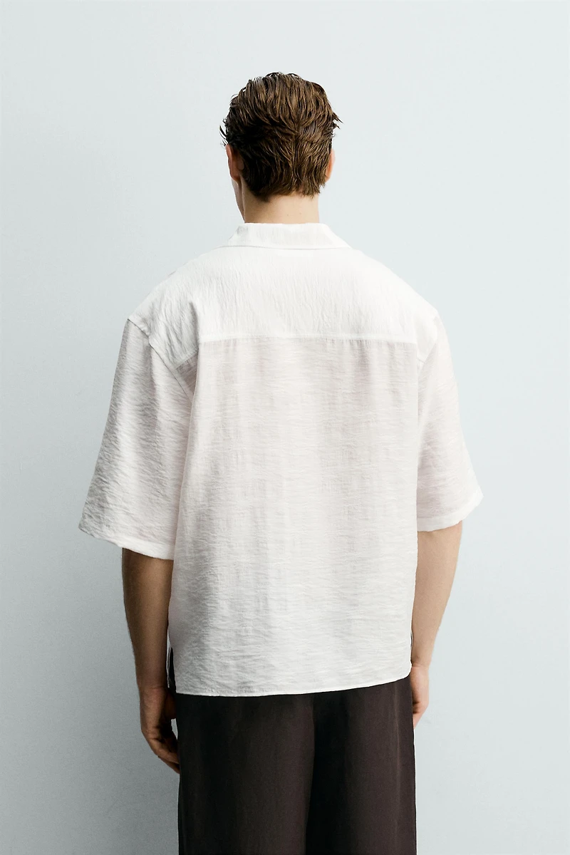 FLOWY JACQUARD POLO SHIRT