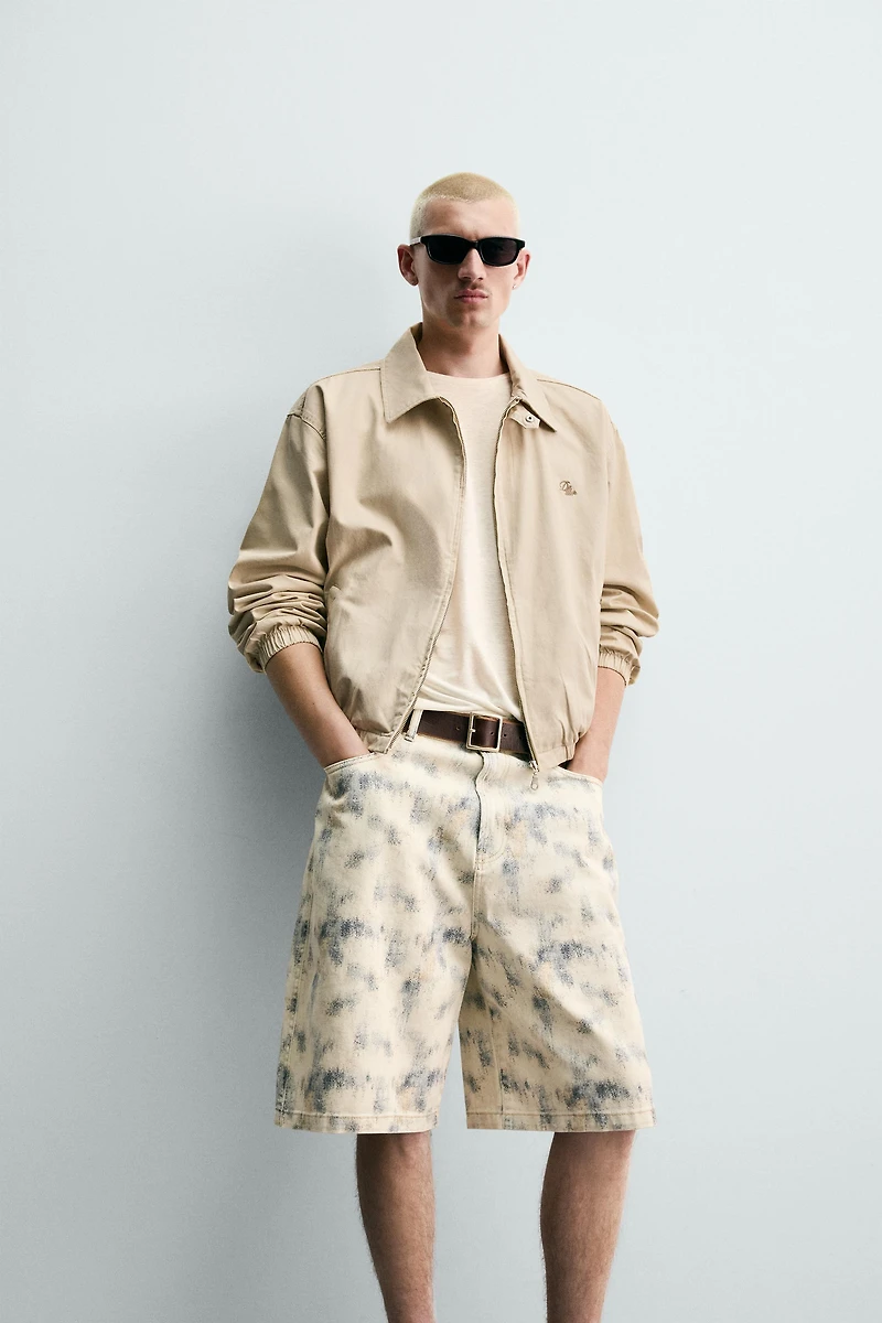 ABSTRACT PRINT RELAXED FIT SHORTS