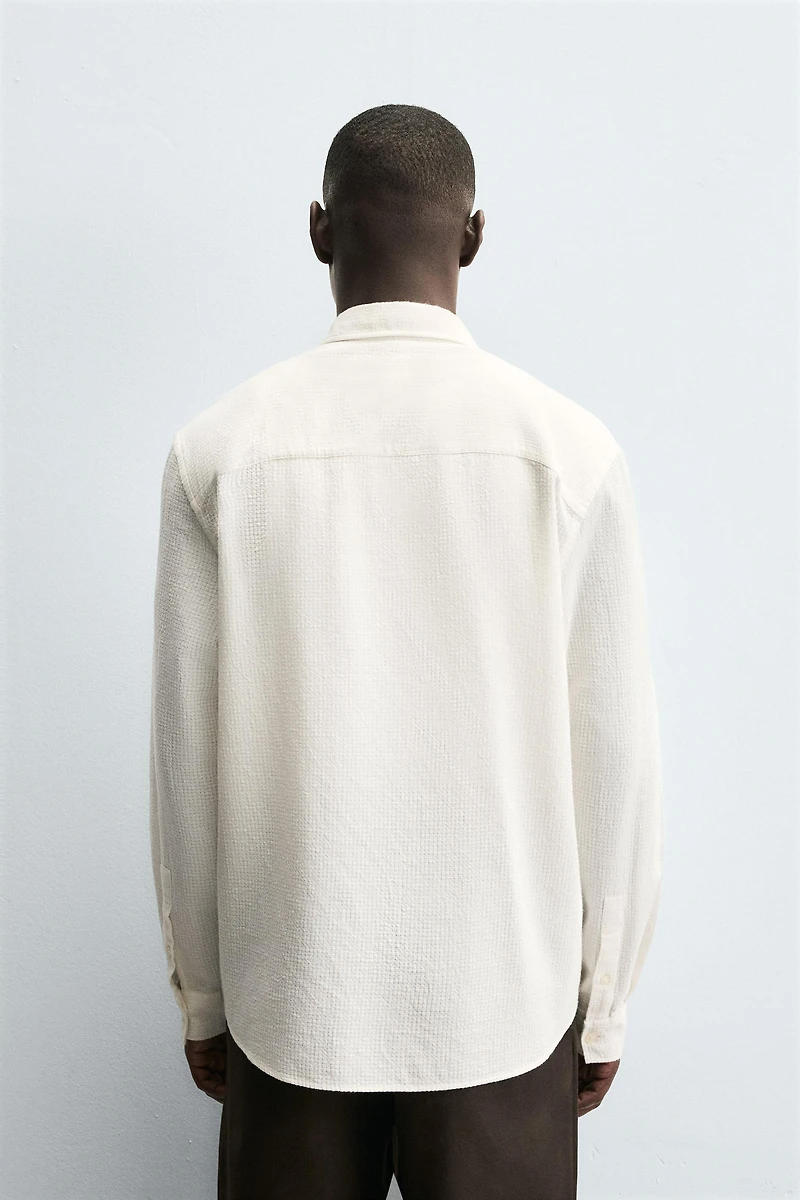 CHEMISE STRUCTURE QUADRILLÉ