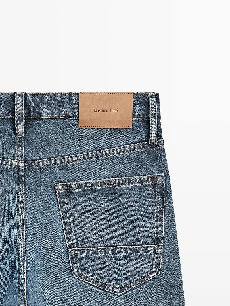 Cropped slim fit jeans