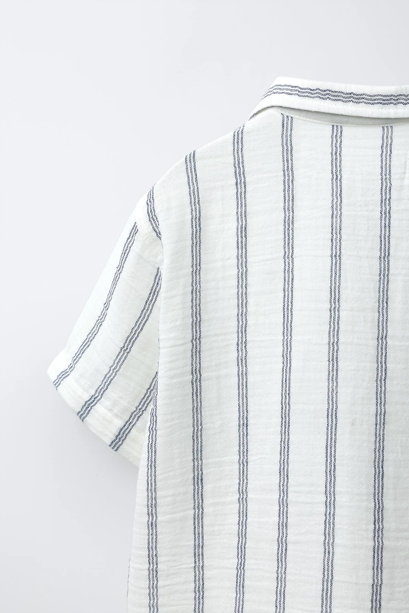 STRIPED TEXTURED SHIRT