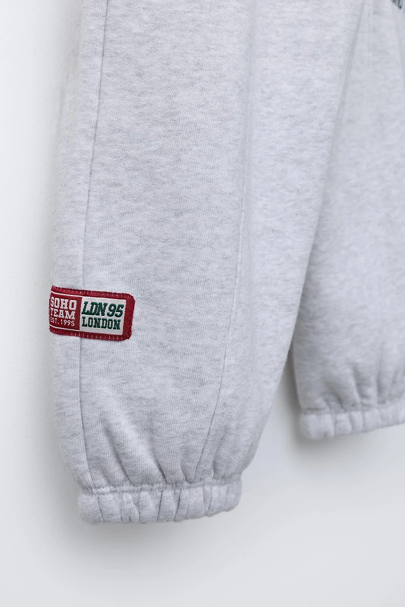 EMBROIDERED ANIMAL JOGGING PANTS