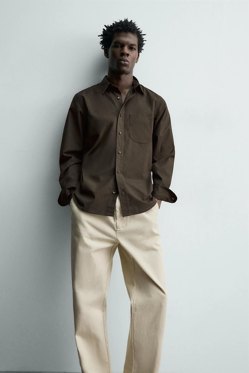 REGULAR FIT POPLIN SHIRT