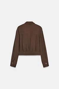 SHORT SHIRT WITH SHOULDER TABS