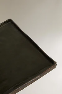 BLACK CERAMIC TRAY