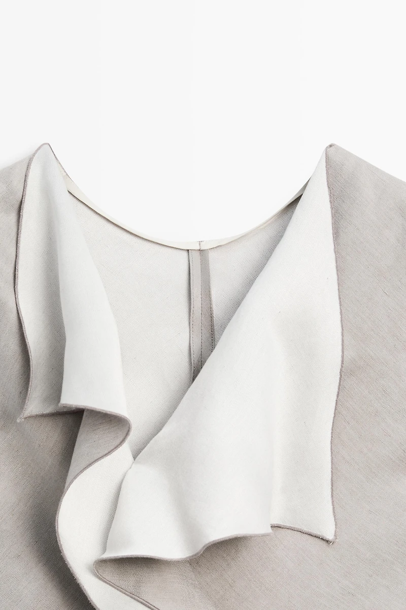 STUDIO Ruffle-detail flowing top
