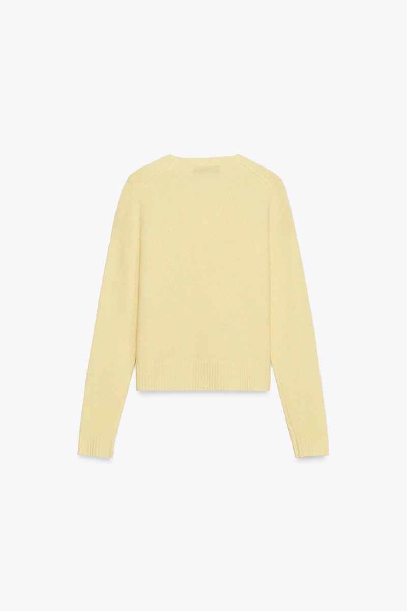 100% WOOL BASIC SWEATER