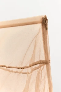 RUFFLED ORGANZA SKIRT