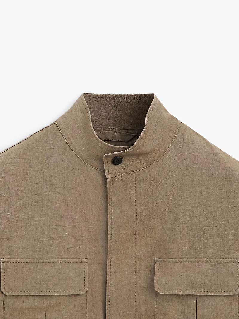 100% linen Safari jacket