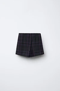 PLAID PAREO SKORT