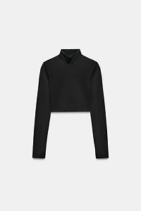 NYLON CROP TOP
