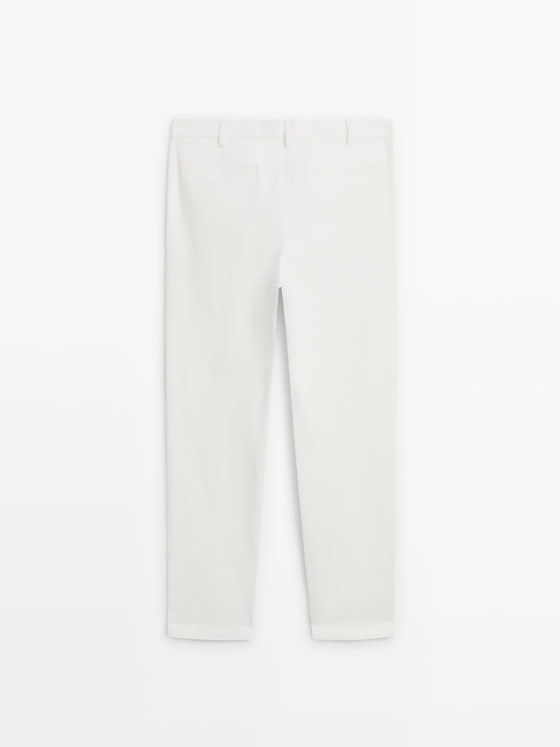Slim fit corduroy trousers