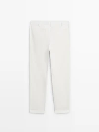 Slim fit corduroy trousers