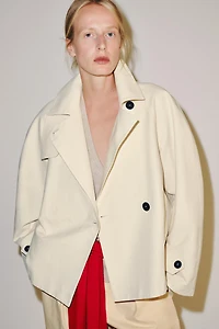 ZW COLLECTION SHORT TRENCH COAT