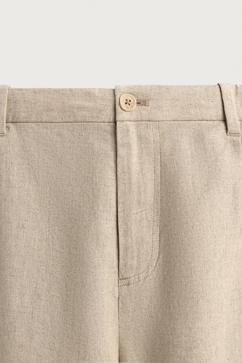 BERMUDA RELAXED LIN ET VISCOSE