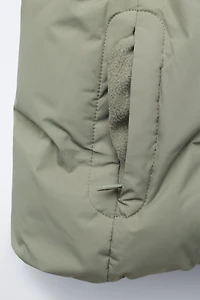 MANTEAU REMBOURRÉ À CAPUCHE DÉPERLANT