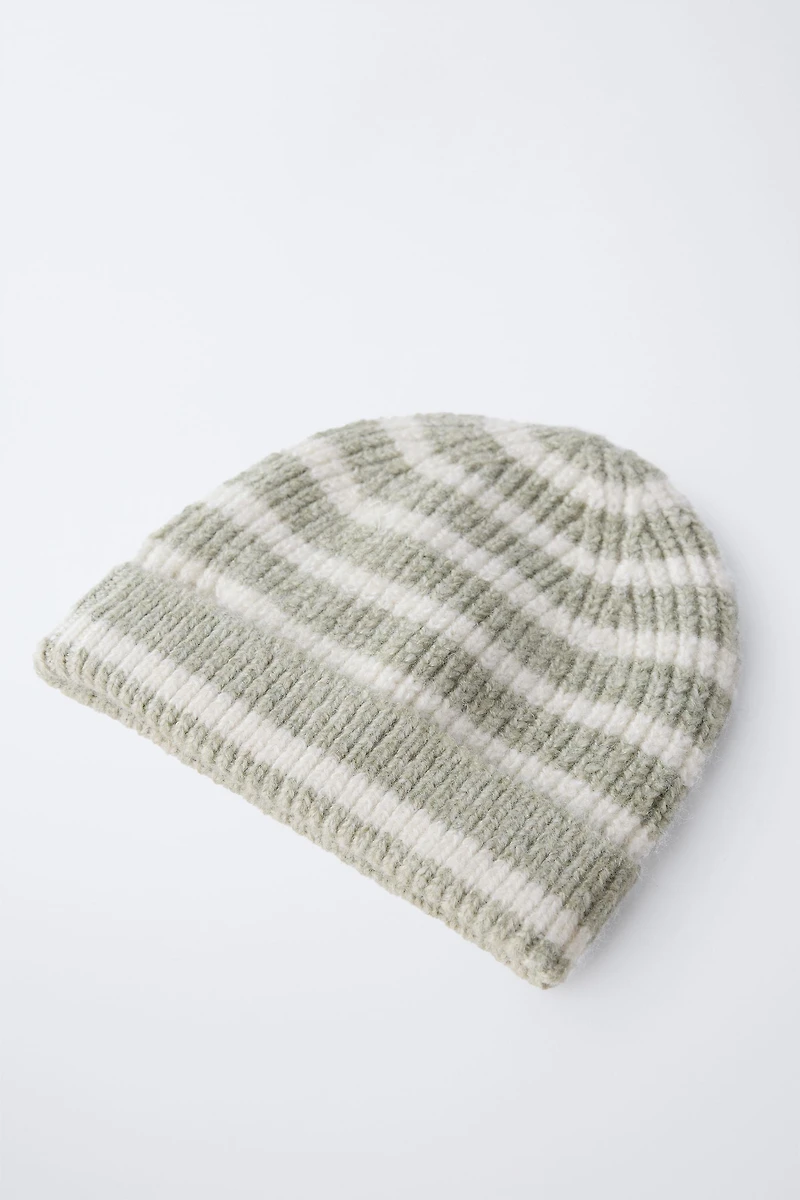 STRIPED KNIT HAT