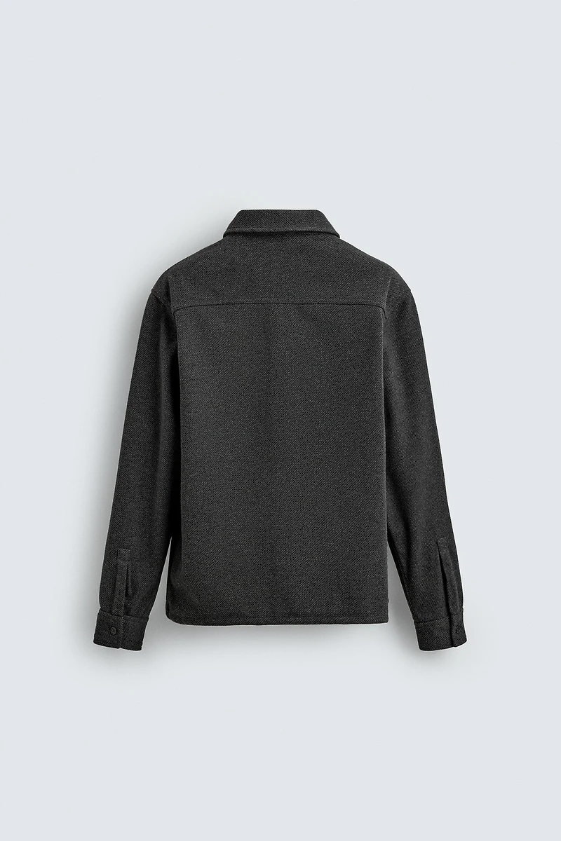 TWILL TEXTURED WATER REPELLENT OVERSHIRT