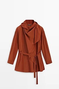 Blouse fluide à nœud