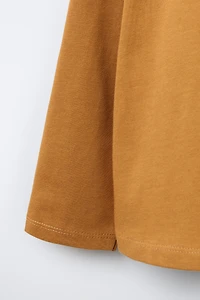 EMBROIDERED TEXT PRINT T-SHIRT