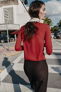 COTTON LONG SLEEVE T-SHIRT