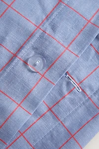KIDS PLAID DUVET COVER