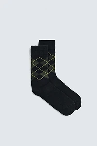 ARGYLE WOOL SOCKS