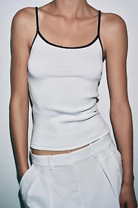 CONTRAST TANK TOP