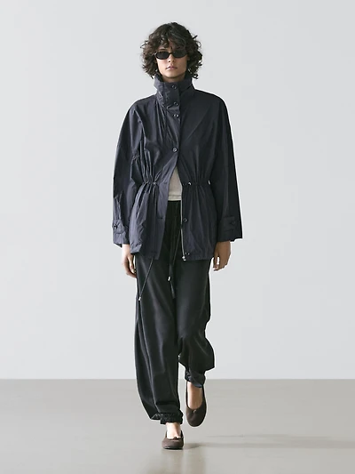 Technical fabric parka