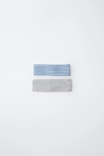 TWO-PACK OF STRIPED STRETCH HEADBANDS