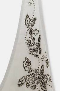 BEADED HALTER TOP