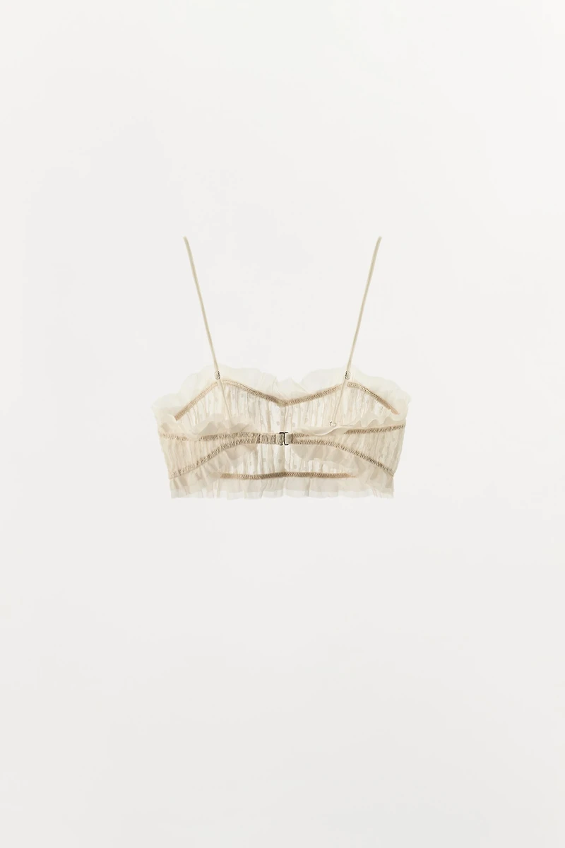 PLUMETI GATHERED BRA