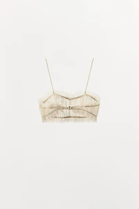 PLUMETI GATHERED BRA
