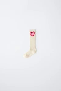 GINGHAM HEART SOCKS