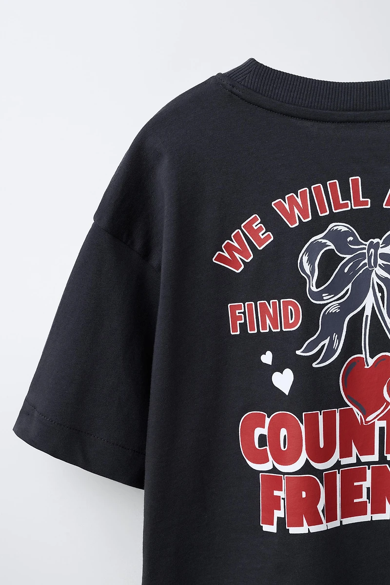 HEART PRINT T-SHIRT
