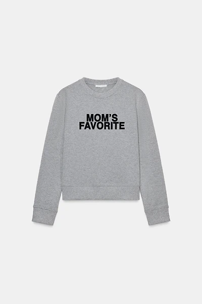 FRONT TEXT SWEATSHIRT