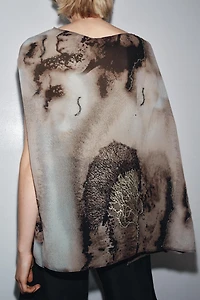 BEADED PRINT TOP