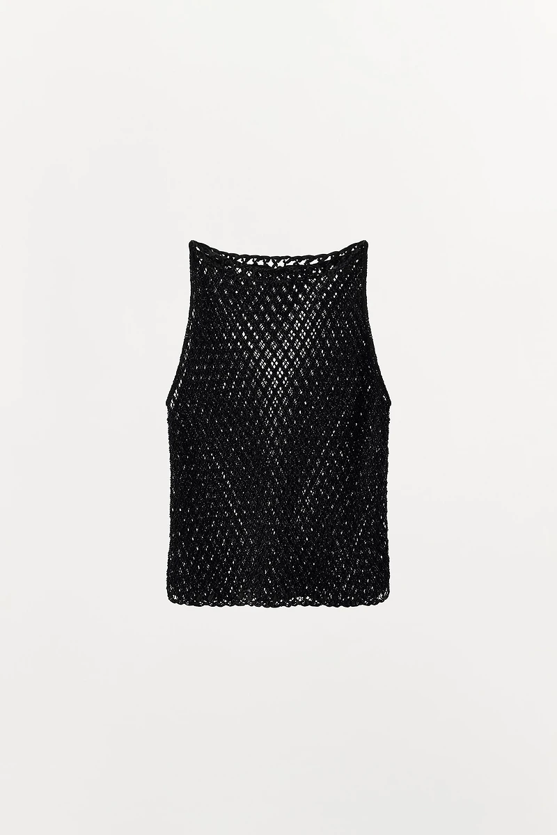 TOP À STRUCTURE ET AJOURS FANTAISIE