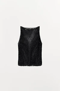 TOP À STRUCTURE ET AJOURS FANTAISIE