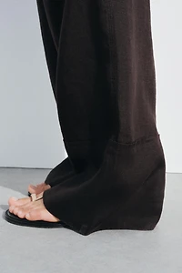 100% LINEN PALAZZO PANTS ZW COLLECTION