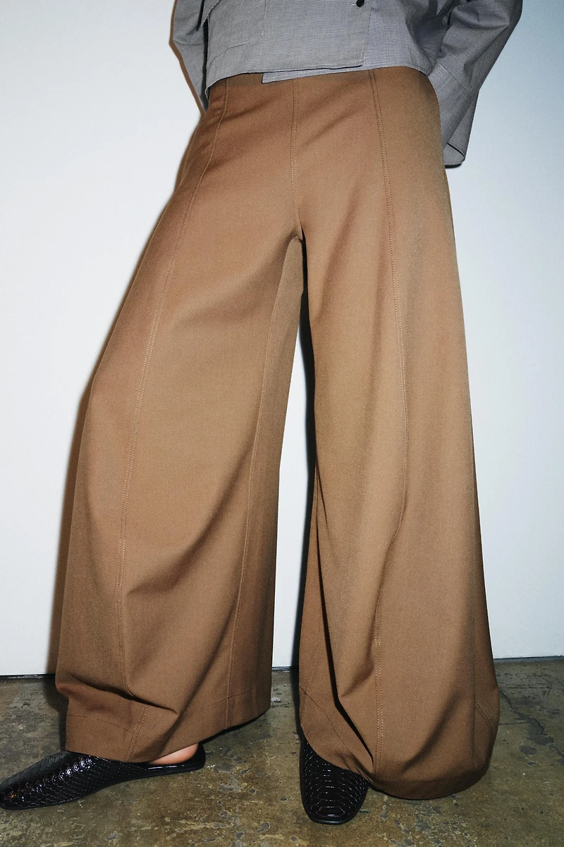 VOLUME WIDE LEG PANTS ZW COLLECTION