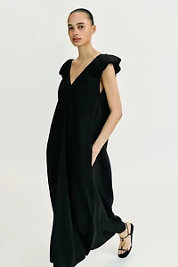 LONG PUFF SLEEVE DRESS