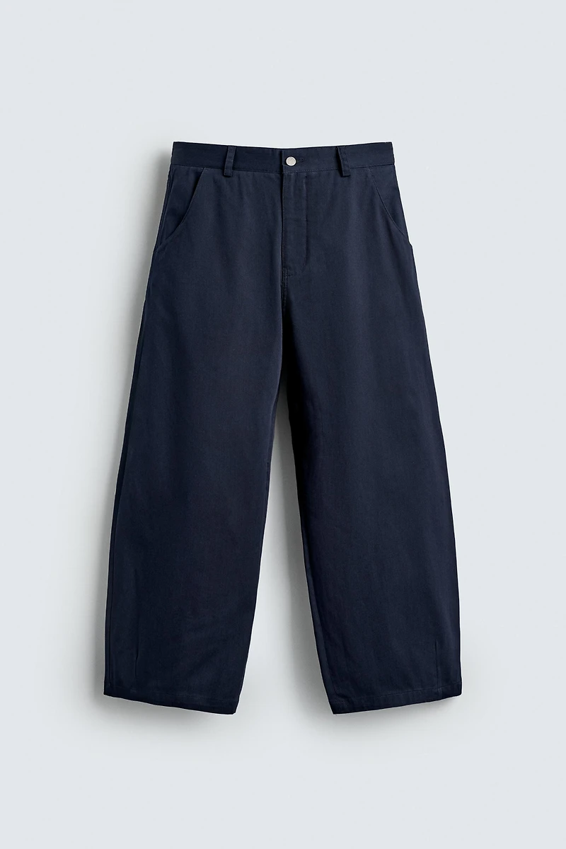 CROPPED WIDE FIT PANTS