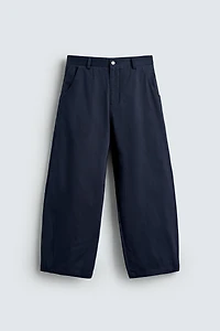 CROPPED WIDE FIT PANTS