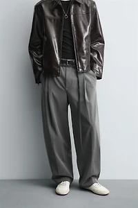 PANTALON BALLON AVEC PLIS ET CEINTURE