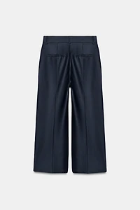 PANTALON À PLI REPASSÉ EN MÉLANGE DE LAINE ZW COLLECTION